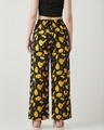 Shop Women's Black All Over Printed Wide Leg Pyjamas-Design