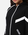 Shop Women's Black & White Hooded Sweatshirt