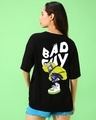 Shop Women's Black Bad Guy Graphic Printed Oversized T-shirt
