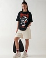 Shop Women's Black Baddies Graphic Printed Oversized T-shirt