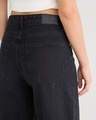Shop Women's Black Baggy Straight Fit Jeans
