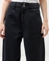 Shop Women's Black Baggy Tapered Fit Jeans