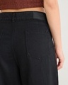 Shop Women's Black Baggy Tapered Fit Jeans