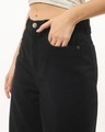 Shop Women's Black Baggy Wide Leg Jeans