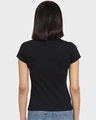 Shop Women's Black Believe Slim Fit T-shirt-Full