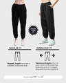 Shop Women's Black Bellow Minion Graphic Printed Super Loose Fit Joggers-Design