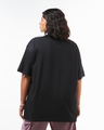 Shop Women's Black Beware of the Dog Graphic Printed Oversized Plus Size T-shirt-Design
