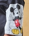 Shop Women's Black Mickey Graphic Printed Oversized Plus Size Shirt Dress