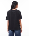 Shop Women's Black Bloom Minion Graphic Printed Oversized T-shirt-Full