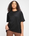 Shop Pack of 2 Women's Black & Blue Oversized T-shirt-Design