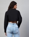 Shop Women's Black Boxy Fit Crop Shirt-Design