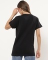 Shop Women's Black Boyfriend T-shirt-Full