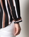 Shop Women's Black & Brown Striped Shirt