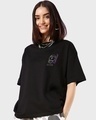 Shop Women's Black BTS Astro (JIN) Graphic Printed Oversized T-shirt-Design