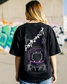 Shop Women's Black BTS Astro (JIN) Graphic Printed Oversized T-shirt-Front