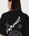 Shop Women's Black BTS Astro (JIN) Graphic Printed Oversized T-shirt