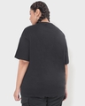 Shop Women's Black BTS Logo Graphic Printed Plus Size Oversized T-shirt-Design