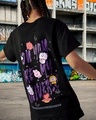 Shop Women's Black BTS My Universe Graphic Printed Boyfriend T-shirt-Front