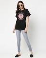 Shop Women's Black Bugs Upside Down (LTL) Graphic Printed Boyfriend T-shirt-Design