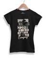 Shop Women's Black Camping Graphic Printed T-shirt-Design