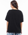 Shop Women's Black Cards Graphic Printed Oversized T-shirt-Full