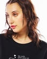 Shop Women's Black Cards Graphic Printed Oversized T-shirt