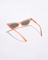 Shop Women's Black Cateye Polarised Lens Sunglasses-Full