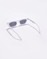Shop Women's Black Rectangle UV Protected Lens Sunglasses-Full