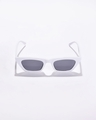 Shop Women's Black Rectangle UV Protected Lens Sunglasses