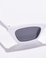 Shop Women's Black Rectangle UV Protected Lens Sunglasses