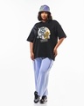 Shop Women's Black Certified Troublemakers Graphic Printed Plus Size T-shirt-Full