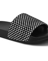 Shop Women's Black Checked Sliders