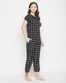 Shop Pack of 2 Women's Black Checked Top & Pyjama Set