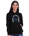 Shop Women's Black Cherish The Every Moment Graphic Printed Hoodie-Front