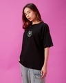 Shop Women's Black Chibi Loki Graphic Printed Oversized T-shirt-Design