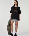 Shop Women's Black Coffee Graphic Printed Oversized T-shirt