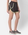 Shop Women's Black Comfort-Fit Active Shorts-Design