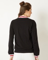 Shop Women's Black Cotton Jersey Jacket-Design