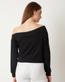 Shop Women's Black Cotton Jersey Sweatshirt-Design