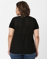 Shop Women's Black Cotton Sciffili T-shirt-Design