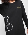 Shop Women's Black CRASH Typography Oversized Dress