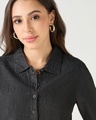 Shop Women's Black Crop Shirt
