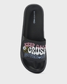 Shop Women's Black Crush Everyone Printed Velcro Sliders-Full