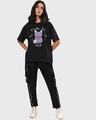 Shop Women's Black Cute as Hell Graphic Printed Oversized T-shirt-Full