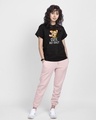 Shop Women's Black Cute But Crazy (TJL) Graphic Printed Boyfriend T-shirt-Design