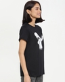 Shop Women's Black Dab Marshmello Graphic Printed Boyfriend T-shirt-Design