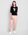 Shop Women's Black Dab Marshmello Slim Fit T-shirt-Design