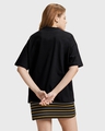 Shop Women's Black Delulu Come Trululu Graphic Printed Oversized T-shirt-Design