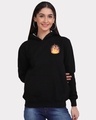 Shop Women's Black Don't Lose Your Fire Graphic Printed Hoodie-Design