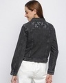 Shop Women's Black Embroidered Jacket-Full